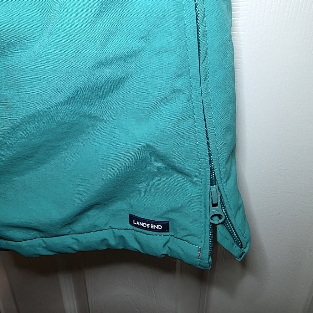 Lands End Kids Squall Waterproof Insulated Iron Knee Snow Pants Sz 14 Green - Picture 5 of 12